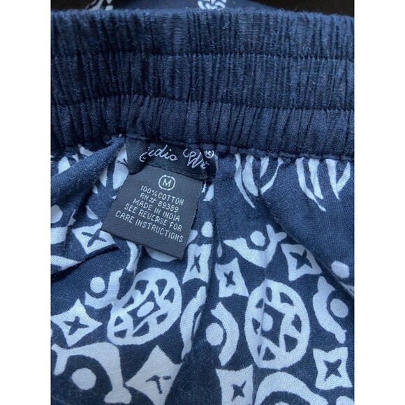 Studio W Skirt Womens Size M Black and White Print Elastic Back Fit and Flare - Picture 4 of 5